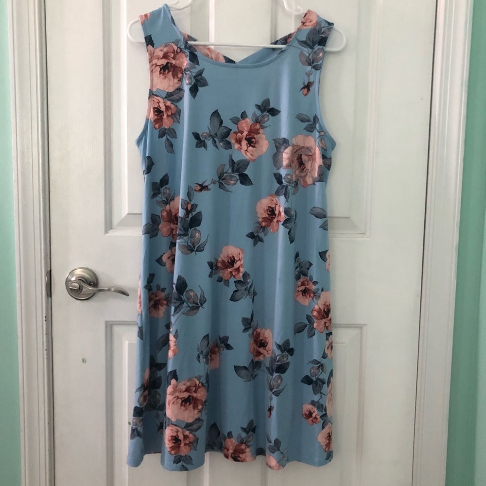 Alya Floral Shift Tank Dress